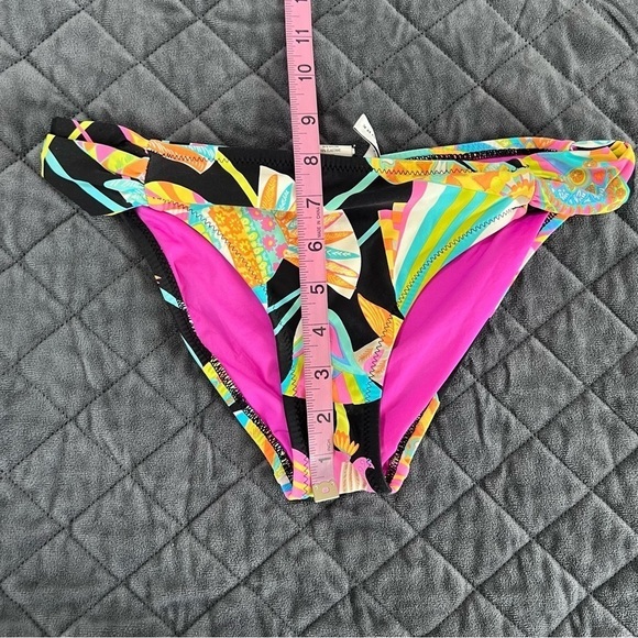 Trina Turk Cover Up Tunic Dress Women Small 6 Bikini Bottom Tahitian Floral B14 - Picture 9 of 13